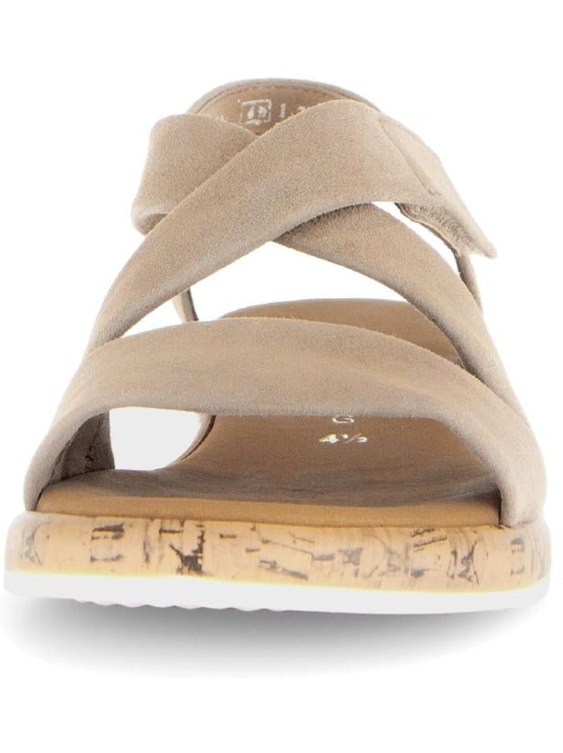 Sandales  en daim Beige - Kiabi