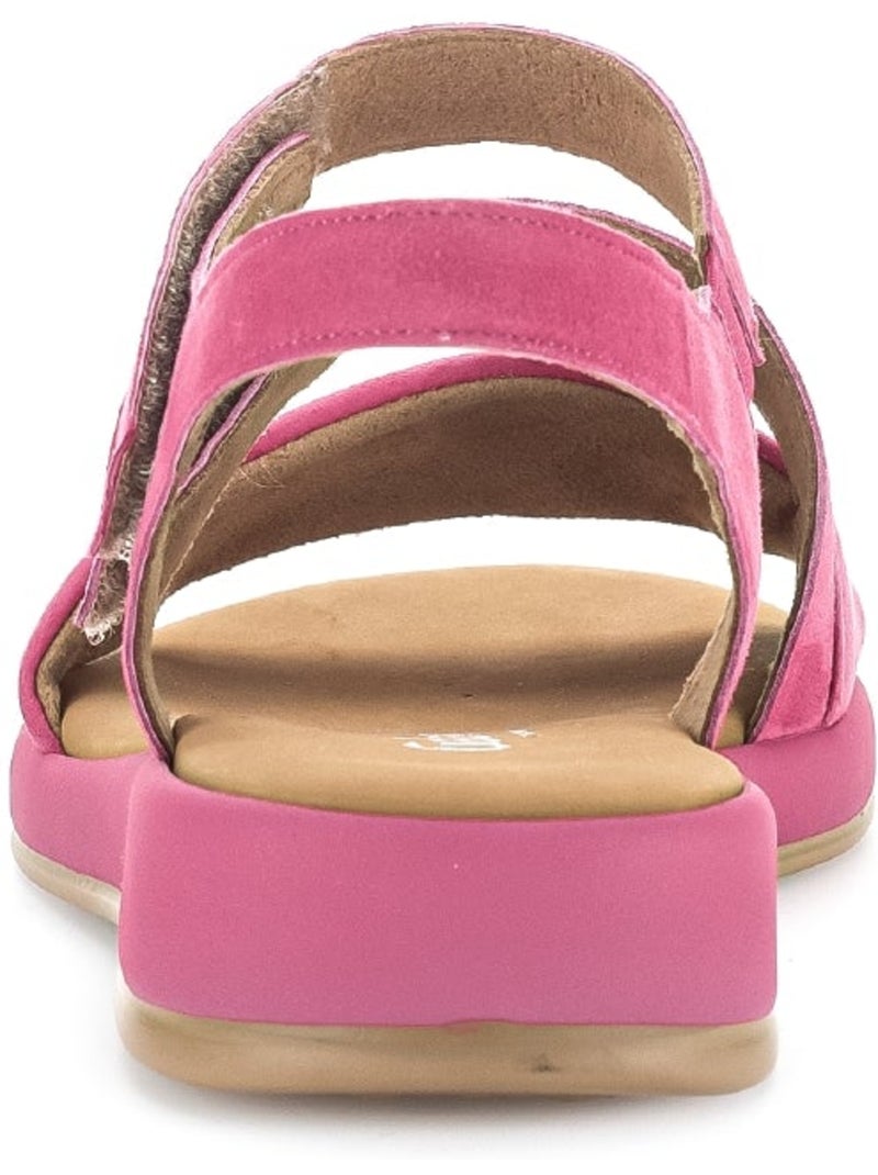 Sandales  en daim Rose - Kiabi