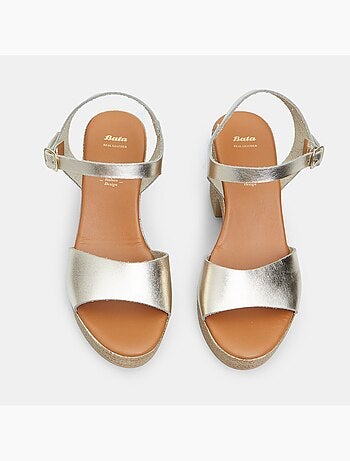 Sandales en nubuck avec talon de 8,5 cm BATA