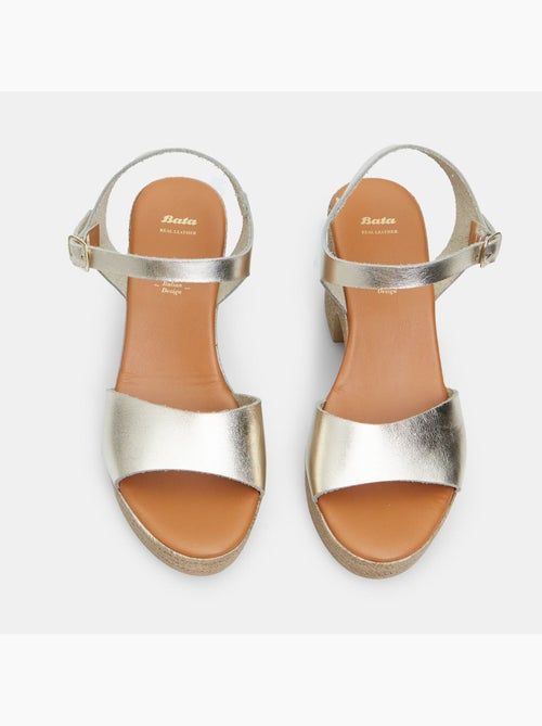 Sandales en nubuck avec talon de 8,5 cm bata - Kiabi Sandales en nubuck avec talon de 8,5 cm bata - Kiabi