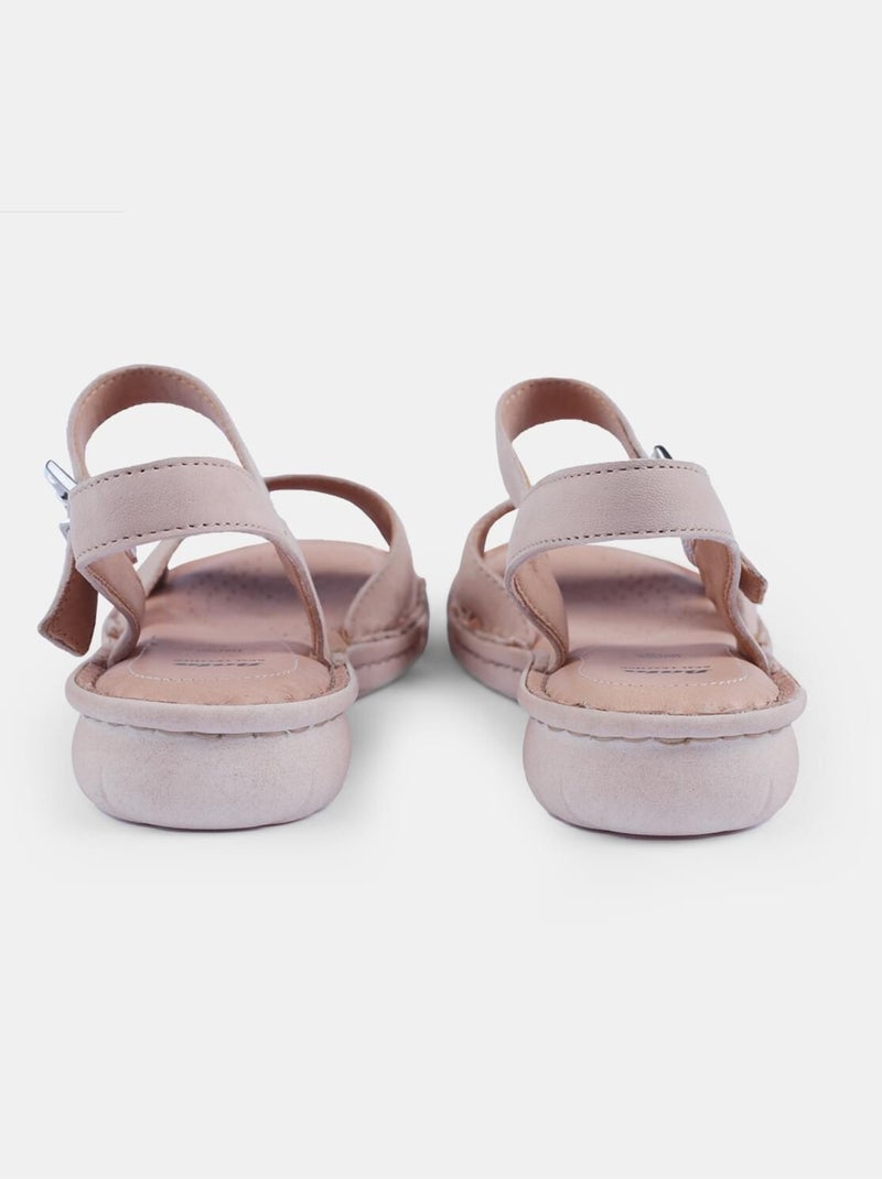Sandales en nubuck BATA Beige - Kiabi