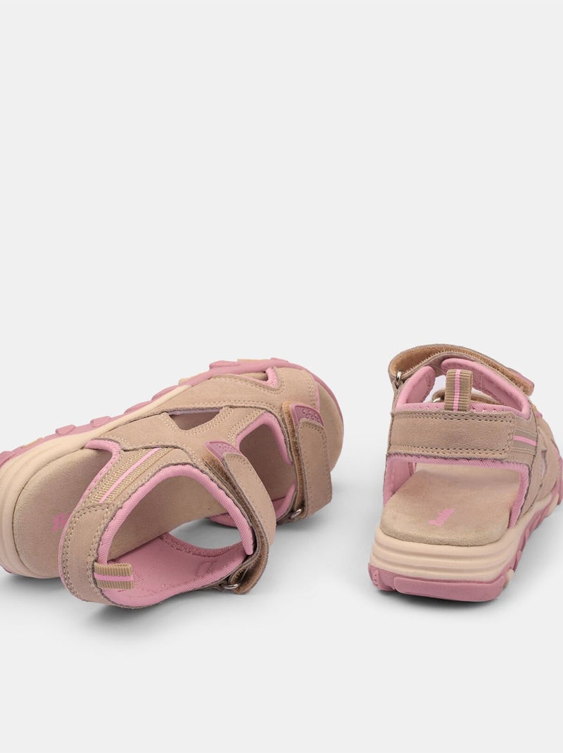Sandales en nubuck BATA Beige - Kiabi