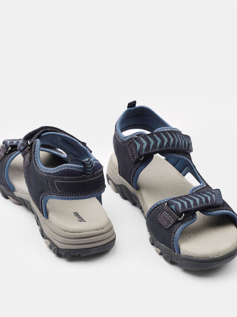 Sandales en nubuck BATA Bleu - Kiabi
