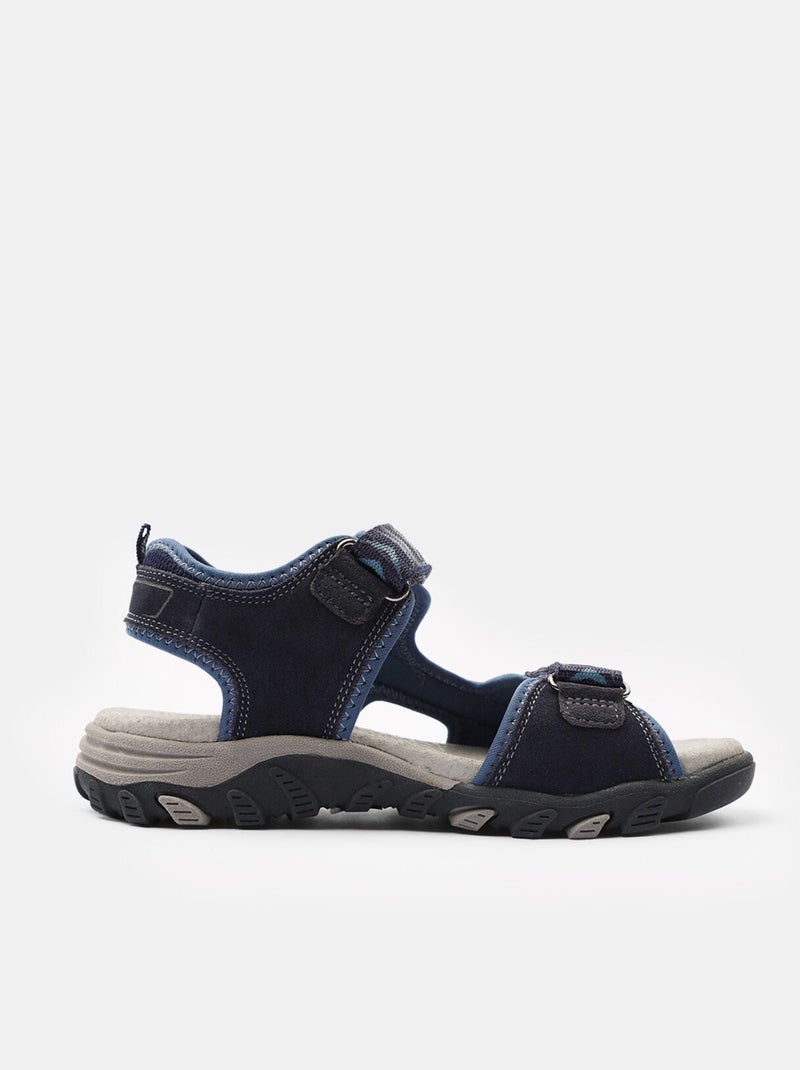 Sandales en nubuck BATA Bleu - Kiabi