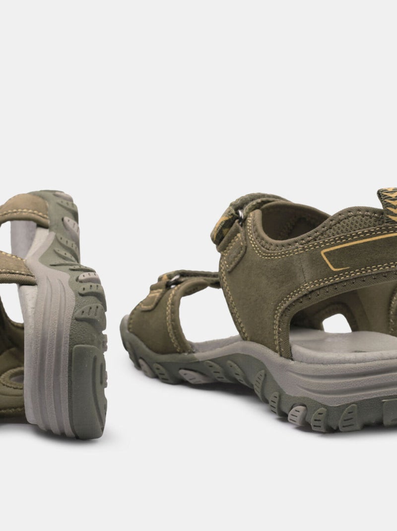 Sandales en nubuck BATA Vert - Kiabi