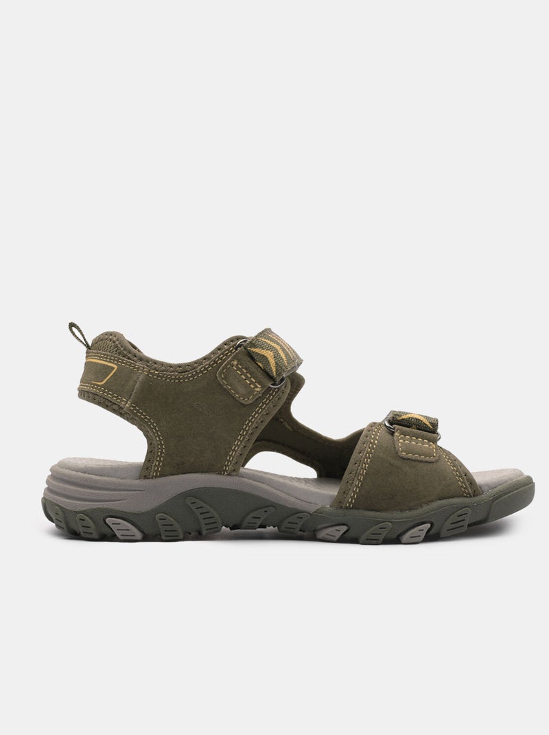 Sandales en nubuck BATA Vert - Kiabi