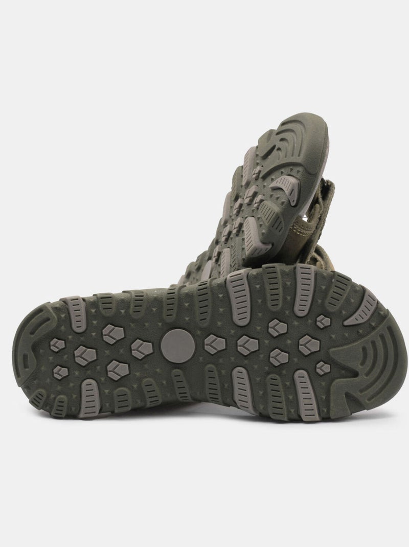 Sandales en nubuck BATA Vert - Kiabi