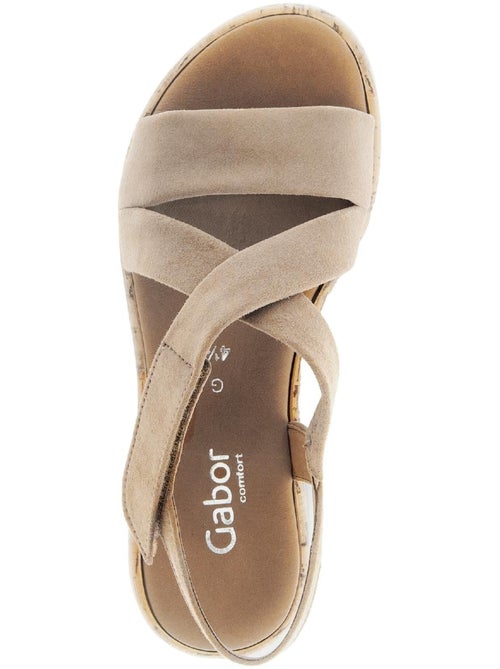 Sandales  en nubuck - Kiabi