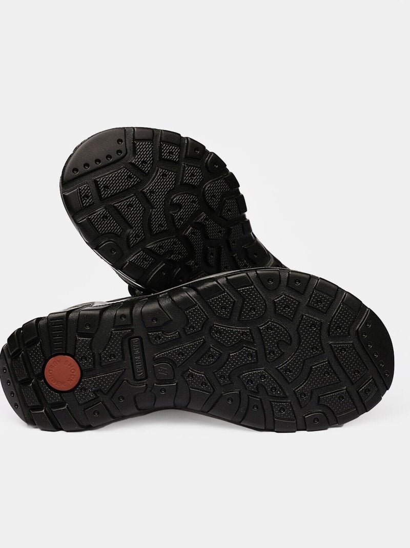 Sandales en nubuck Bleu - Kiabi