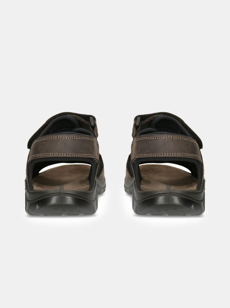 Sandales en nubuck Marron - Kiabi
