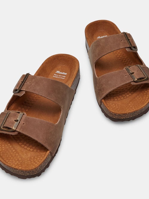 Sandales en nubuck - Kiabi