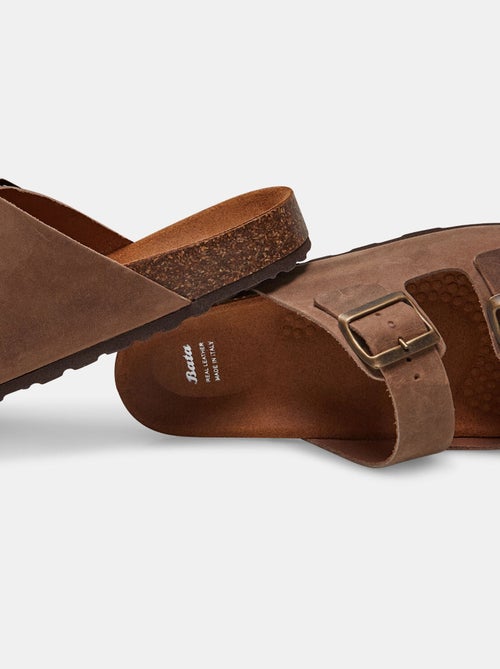 Sandales en nubuck - Kiabi