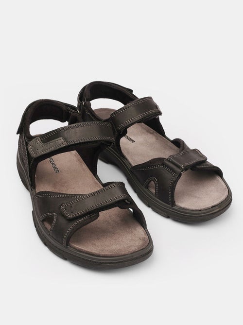 Sandales en nubuck - Kiabi