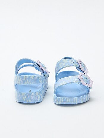 Sandales en plastique à motif fleuri