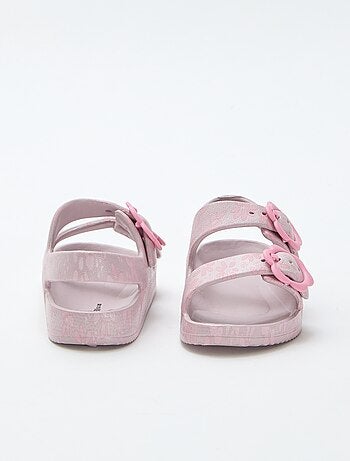 Sandales en plastique à motif fleuri