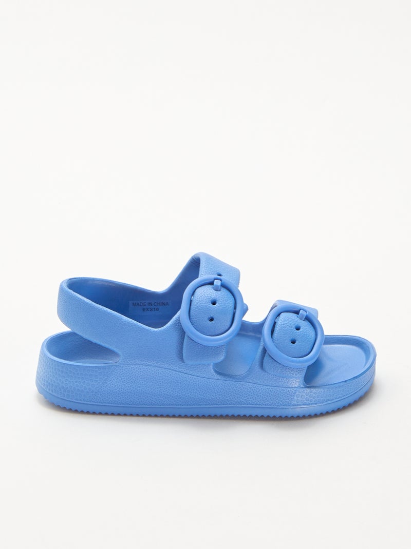 Sandales en plastique Bleu - Kiabi