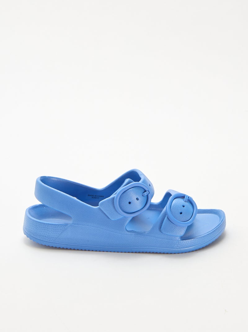 Sandales en plastique Bleu - Kiabi