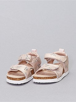 Sandales en simili brillant 'origami' - Kiabi