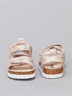 Sandales en simili brillant 'origami' - Kiabi