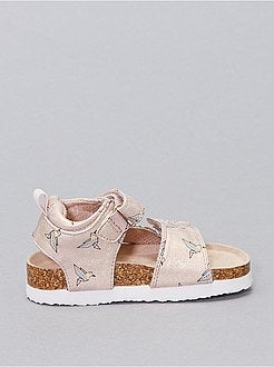 Sandales en simili brillant 'origami' - Kiabi