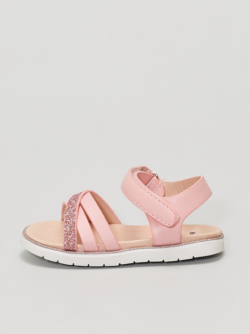 sandale fille rose
