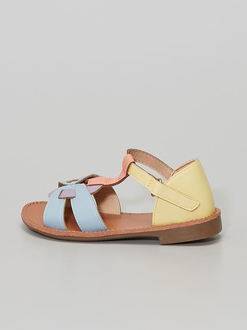 sandales femme multicolores