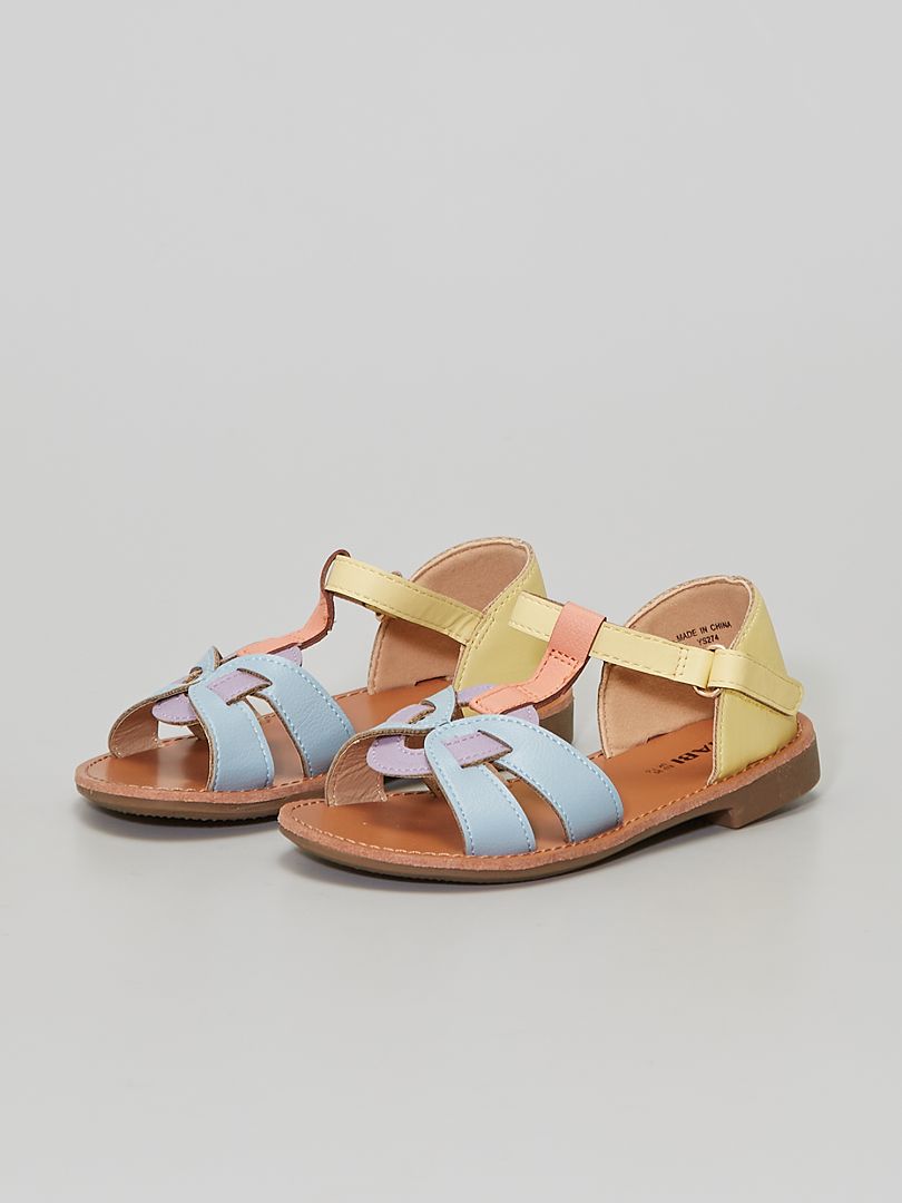 sandales femme multicolores