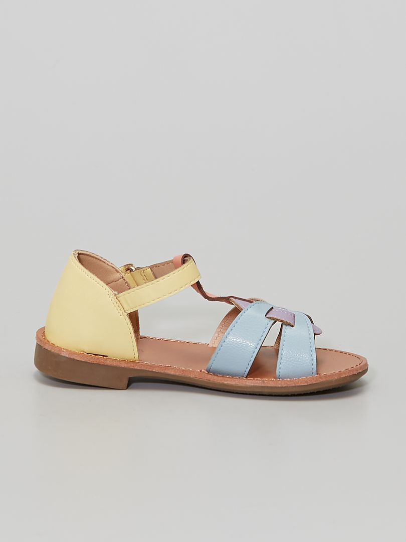 sandales femme multicolores
