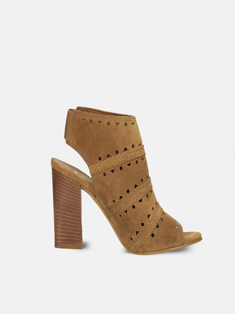 Sandales en suède BATA Bronze - Kiabi