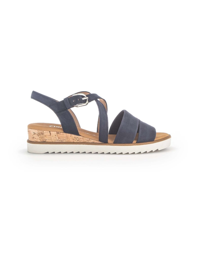 Sandales  en suède Gabor Bleu - Kiabi
