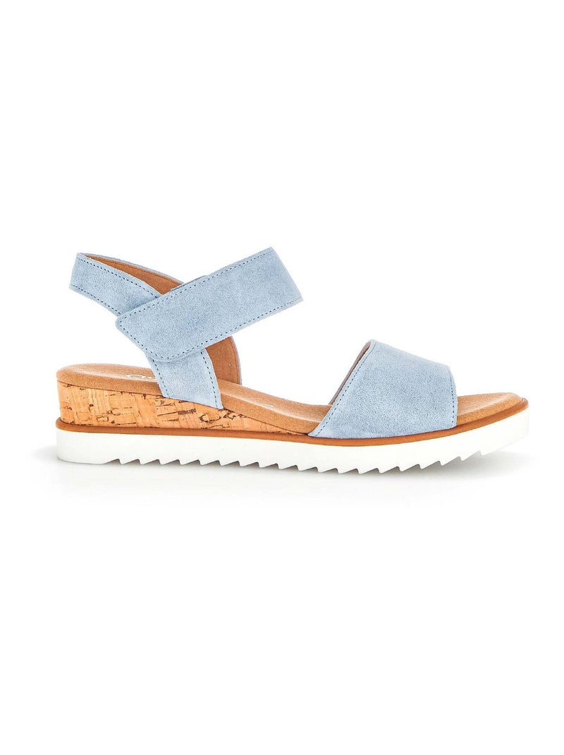 Sandales  en suède Gabor Bleu - Kiabi