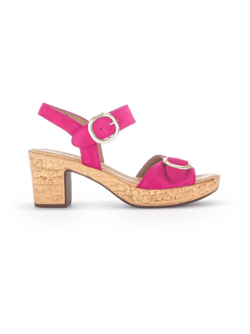 Sandales  en suède Gabor Rose - Kiabi