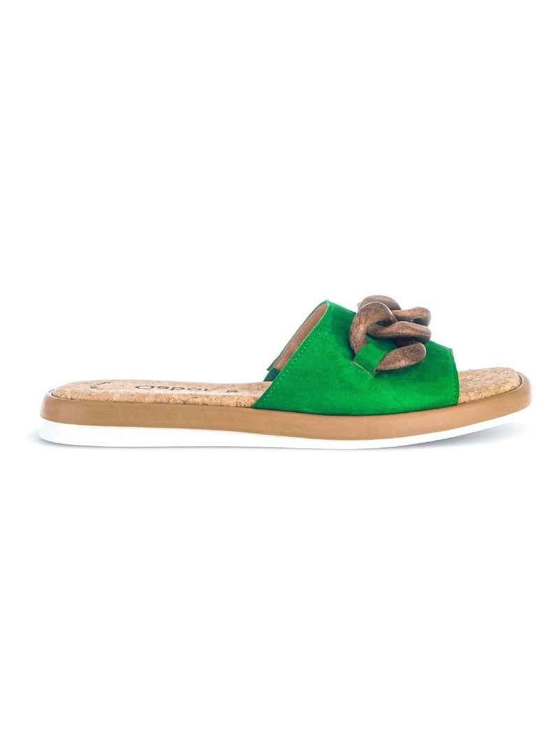 Sandales  en suède Gabor Vert - Kiabi