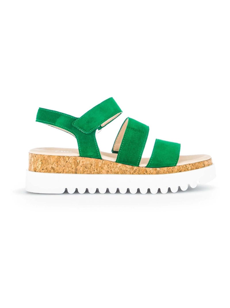 Sandales  en suède Gabor Vert - Kiabi
