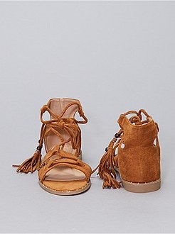 Sandales en suédine - Kiabi