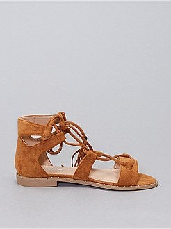 Sandales en suédine - Kiabi