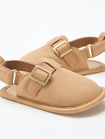 Sandales en suédine uni