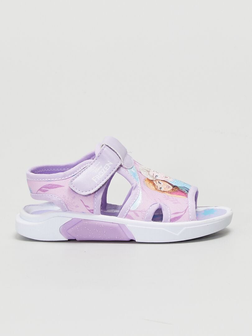 Sandales en textile 'Reine des Neiges' Violet - Kiabi