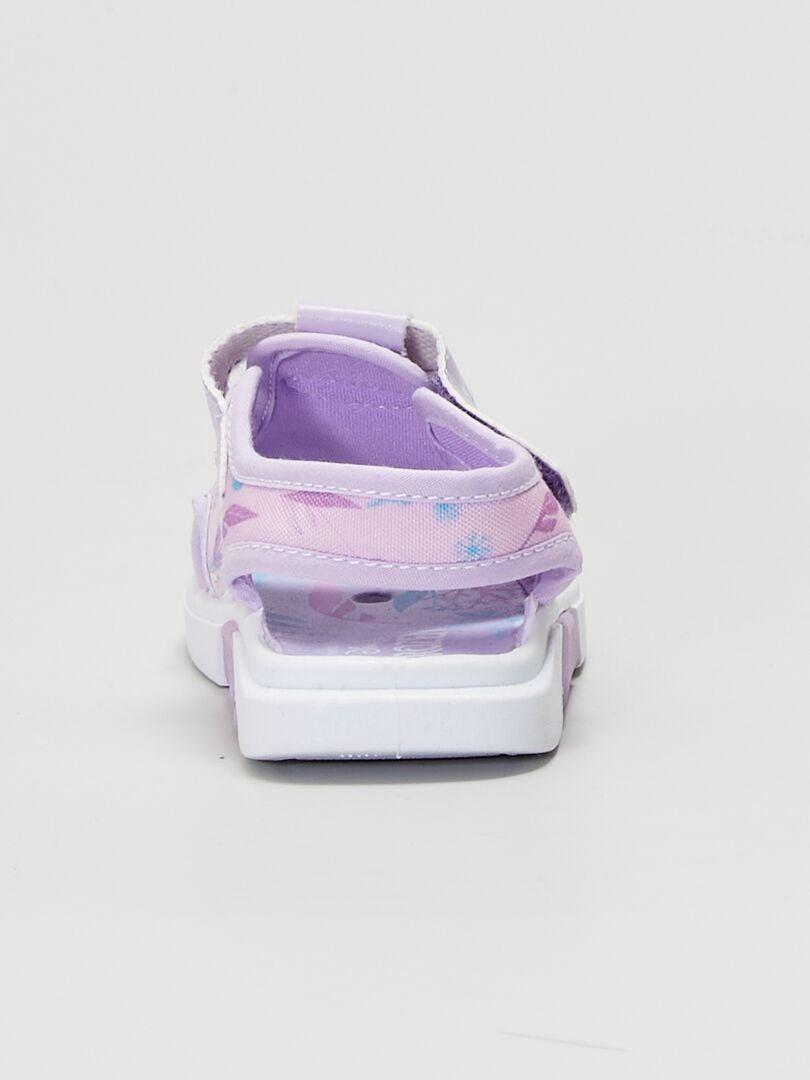 Sandales en textile 'Reine des Neiges' Violet - Kiabi