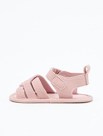 Sandales en tissu avec brides croisées
