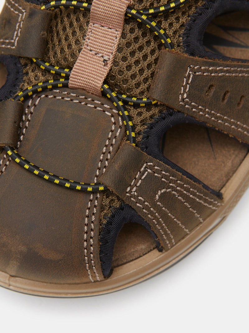 Sandales en tissu Marron - Kiabi