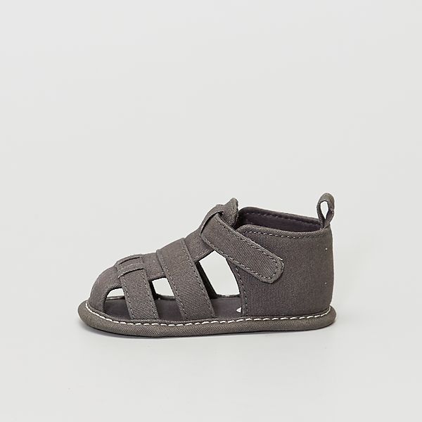 Sandales En Toile Bebe Garcon Gris Fonce Kiabi 7 00