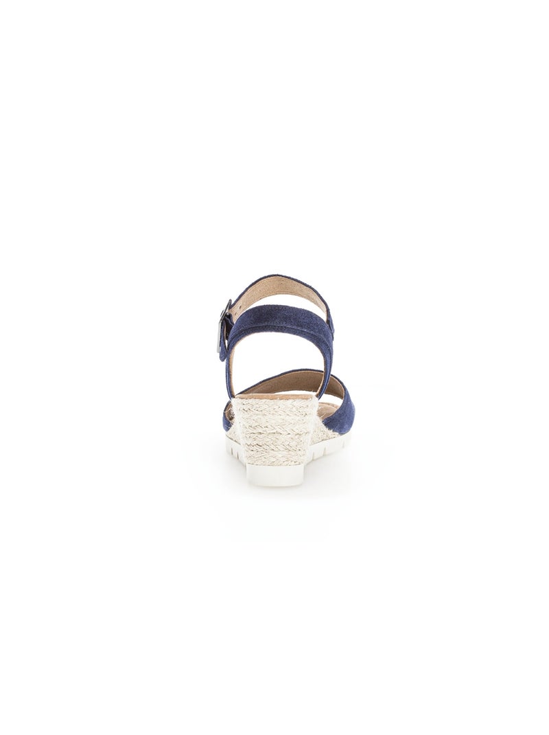 Sandales  en velours Bleu - Kiabi