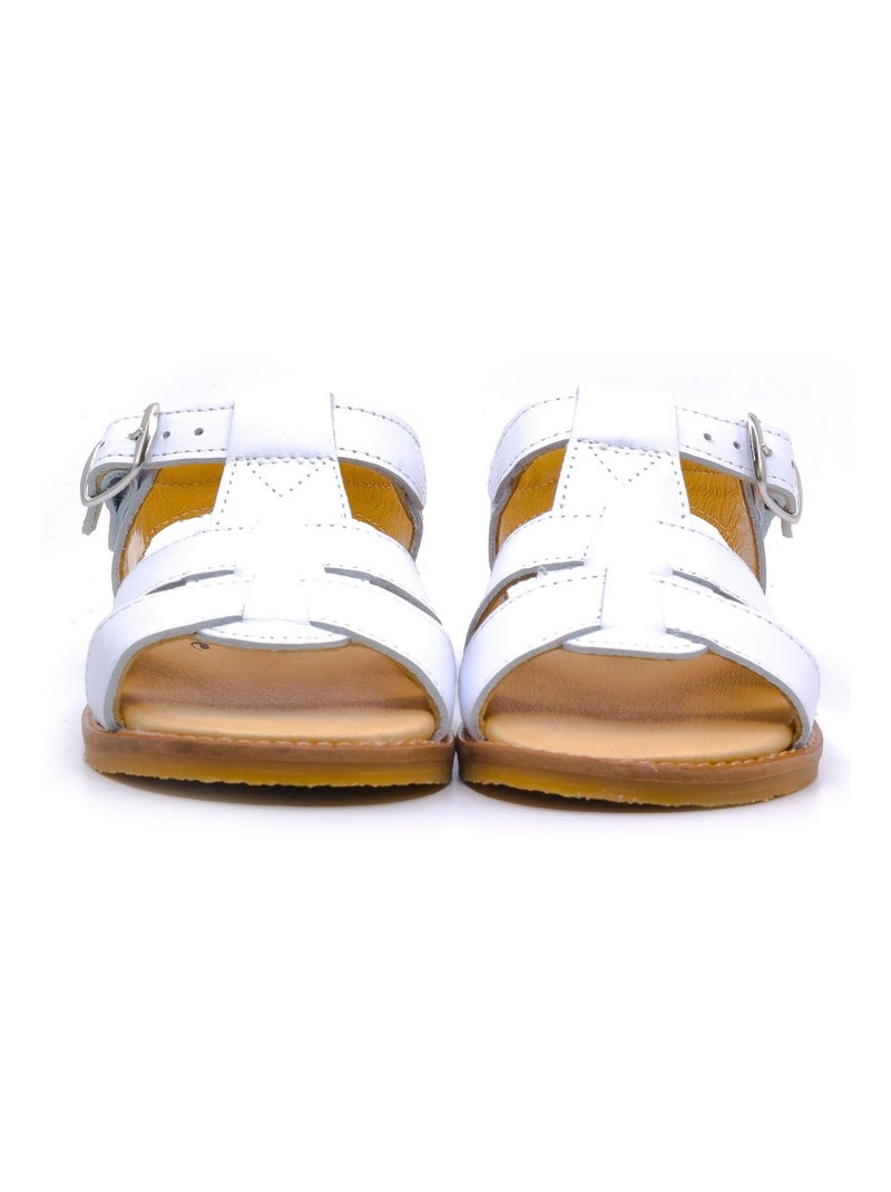 Sandales Enfant - Nu Pied Enfant - Boni Achille II Blanc - Kiabi