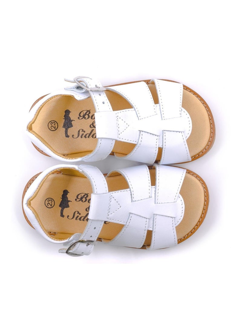 Sandales Enfant - Nu Pied Enfant - Boni Achille II Blanc - Kiabi