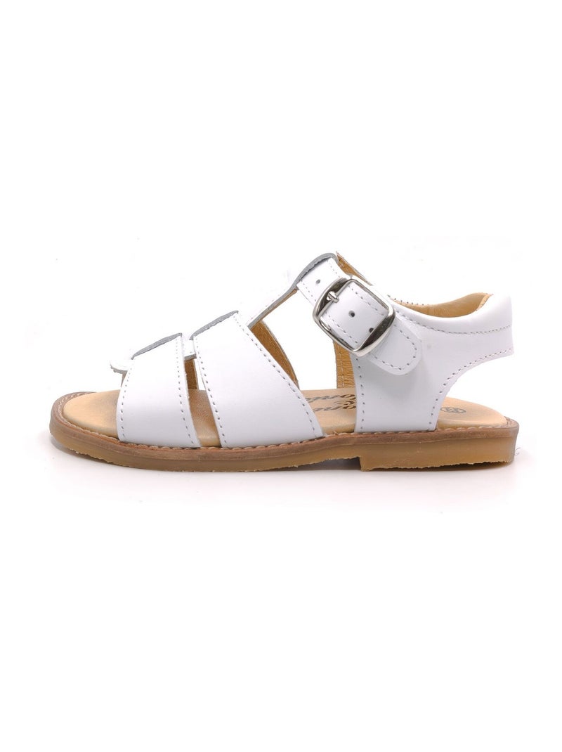 Sandales Enfant - Nu Pied Enfant - Boni Achille II Blanc - Kiabi