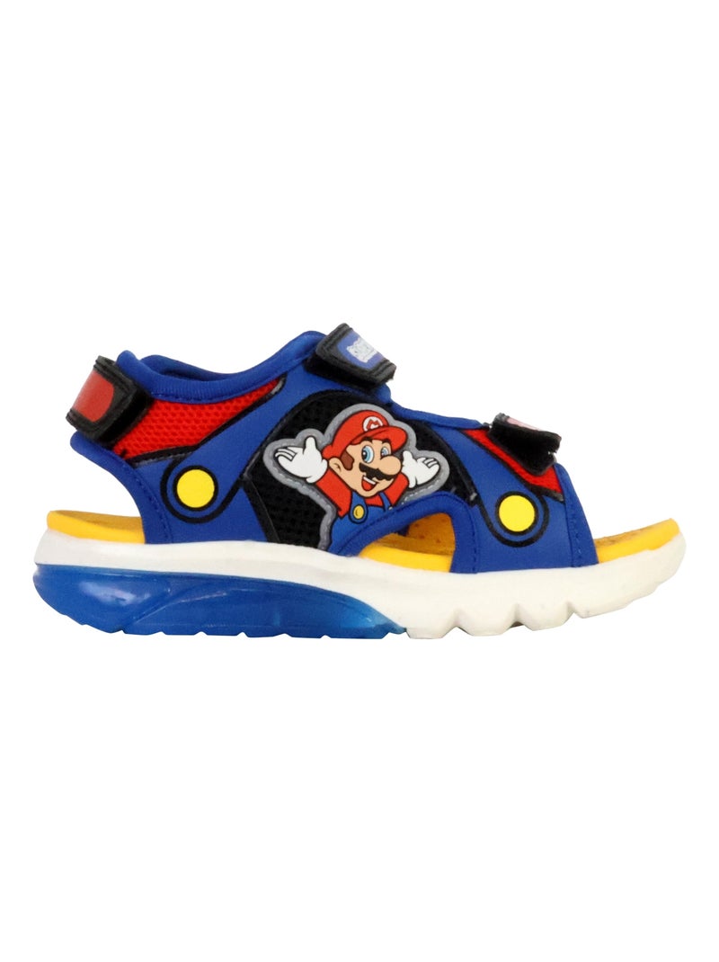 Sandales Enfant à Scratch Geox Ciberdron Bleu - Kiabi