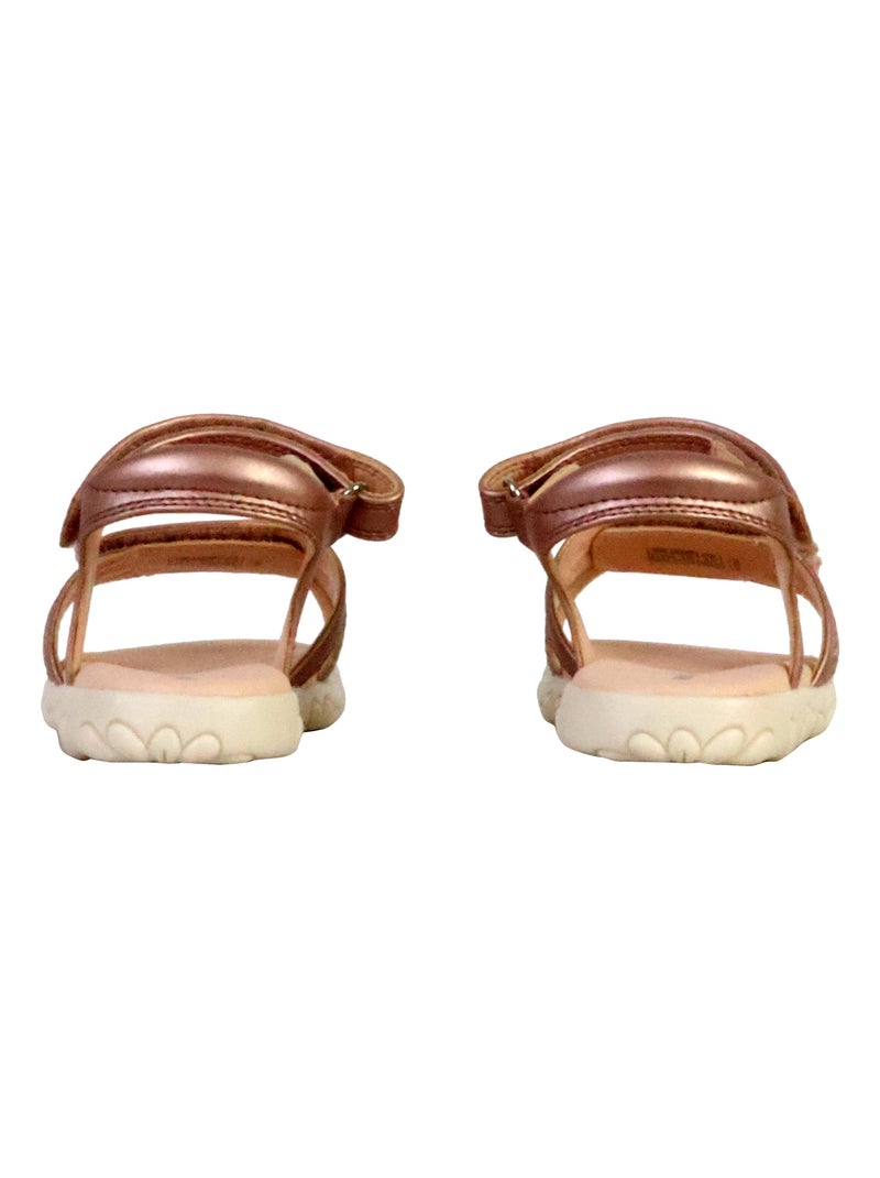 Sandales Enfant à Scratch Geox Haiti Rose - Kiabi