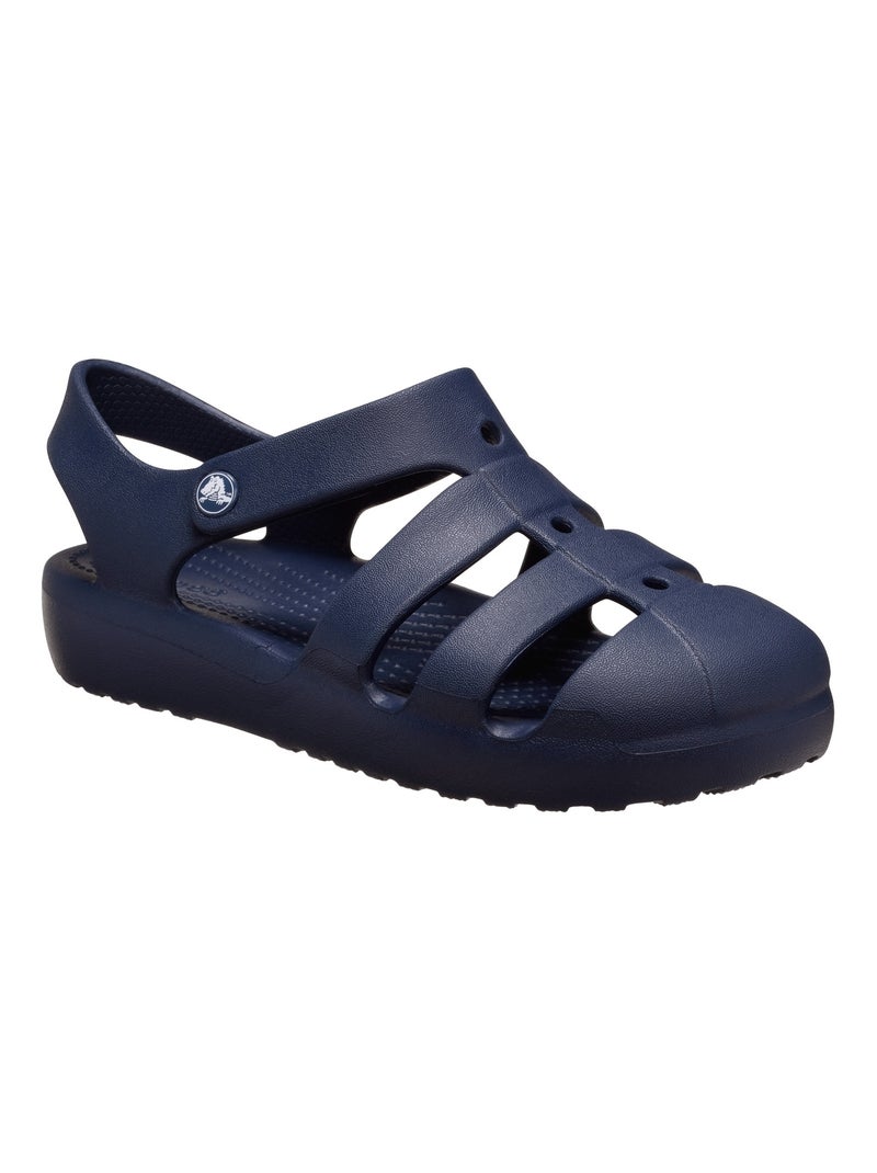 Sandales Enfant à Scratches Crocs Classic Fisherman Bleu marine - Kiabi