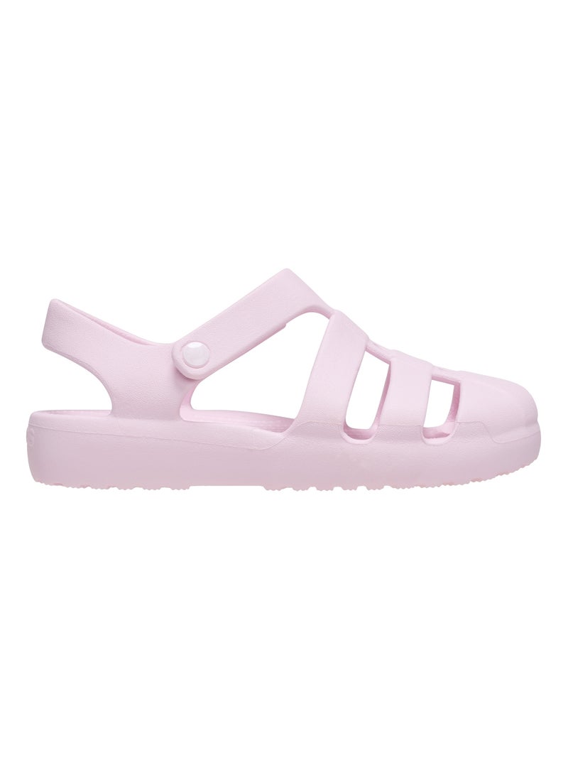 Sandales Enfant à Scratches Crocs Classic Fisherman Rose clair - Kiabi